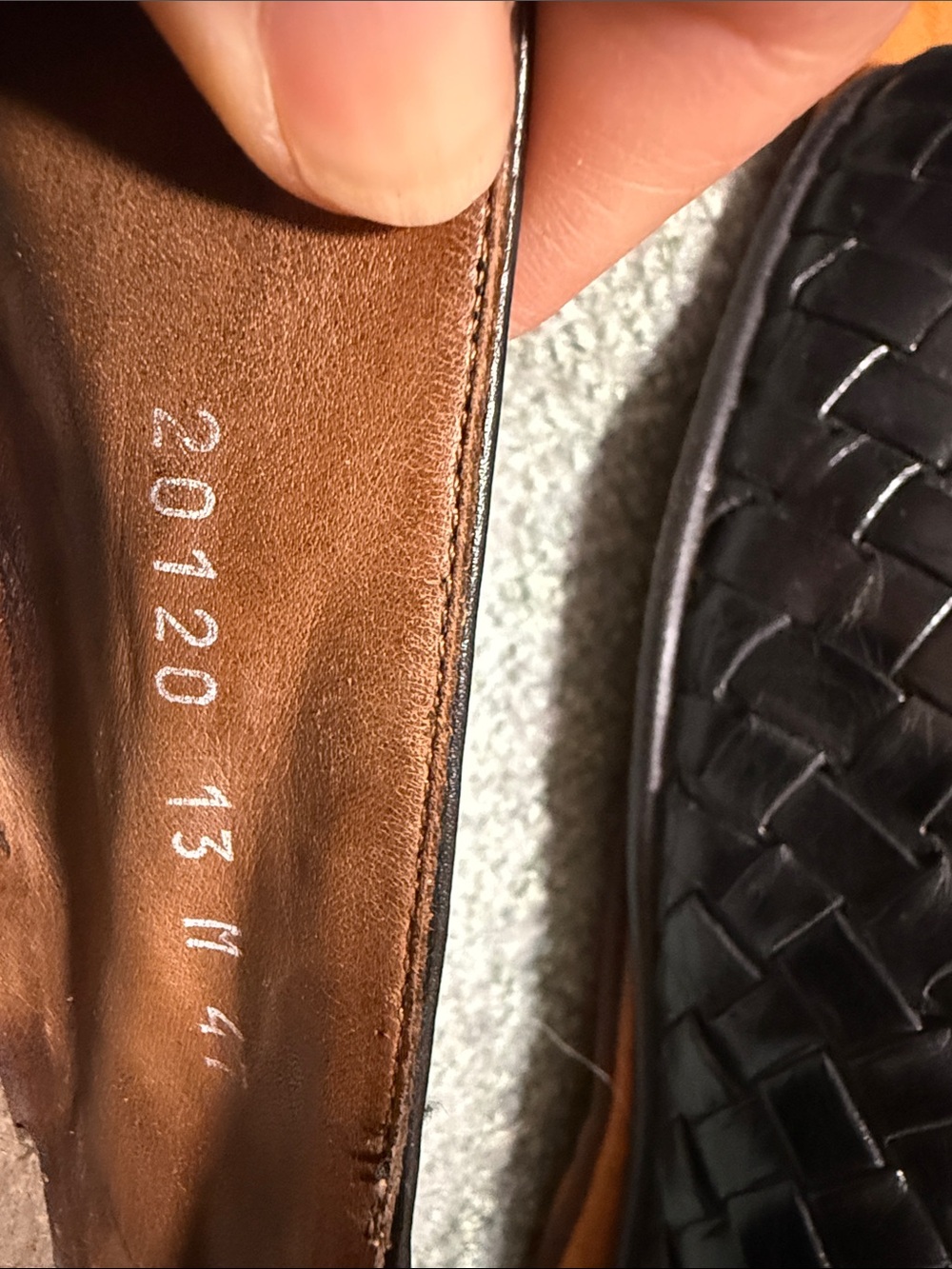 Berluti Men’s Black Woven Leather Slip-On Loafers - Picture 2 of 4